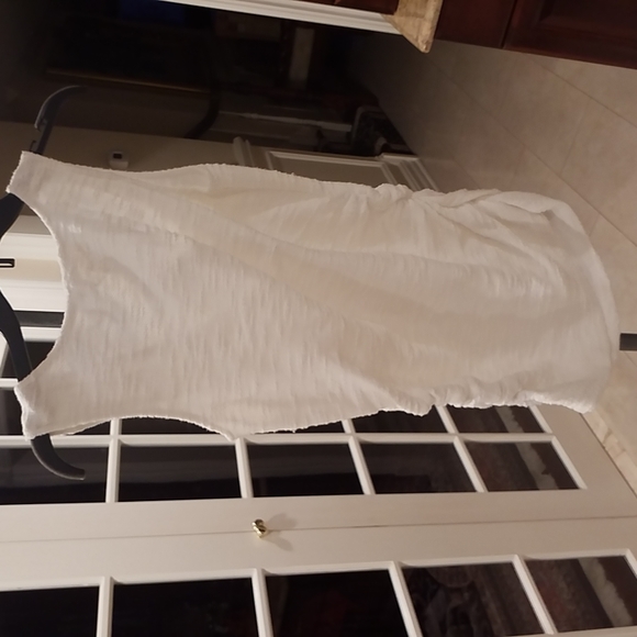 Rosie's Pope Jeni Ruched Textured White Maternity Top. NEW NWT! - Picture 14 of 16